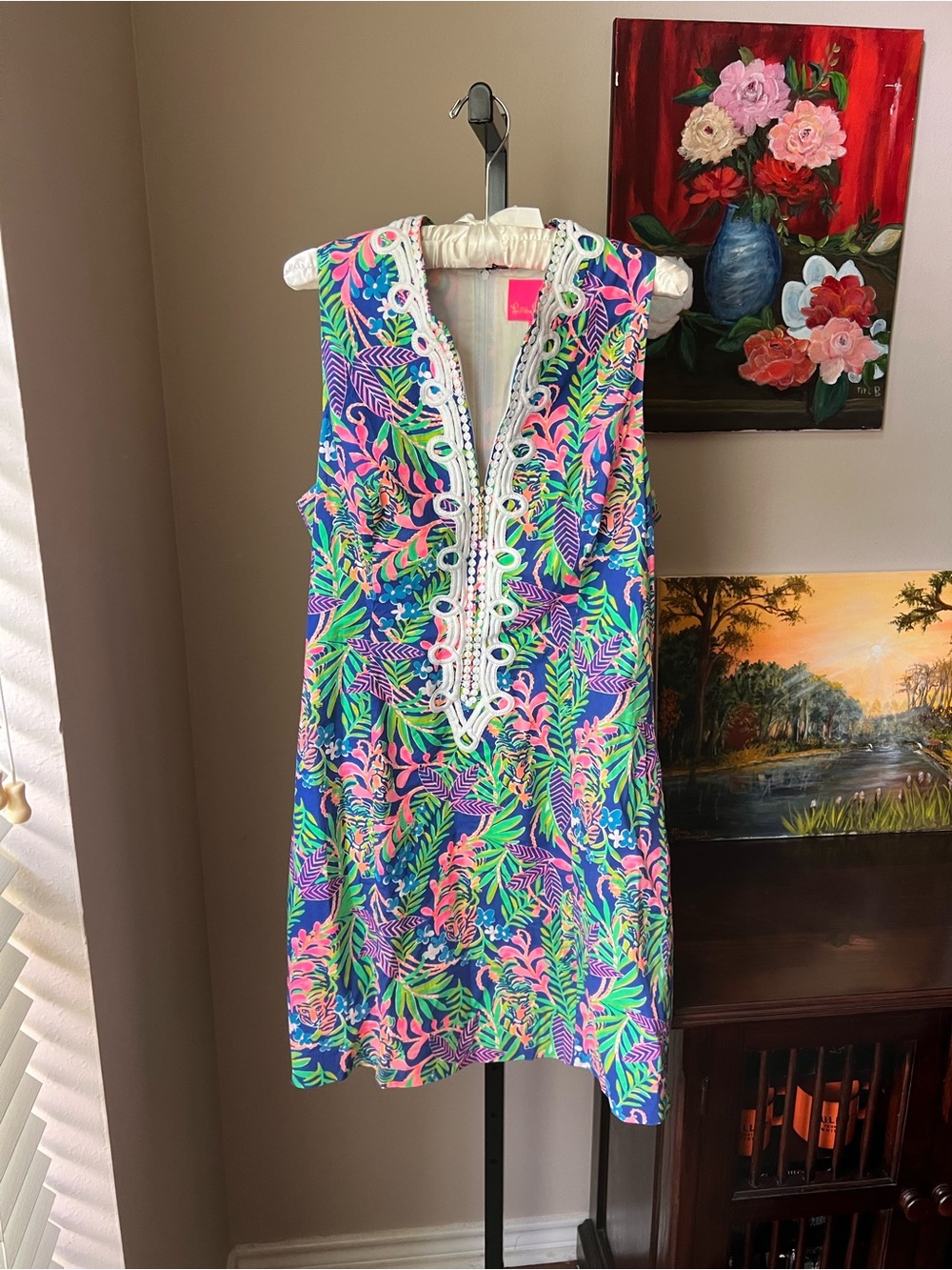 Lilly Pulitzer How you like me prowl tiger Alexa stretch shift dress